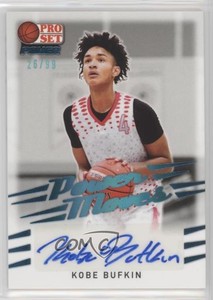 2021-22 Leaf Pro Set Power Moves Platinum Spectrum Foil /99 Kobe Bufkin Auto