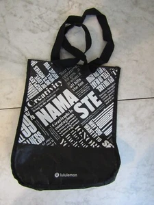 Lululemon Small Black Snap Top Bag Carry Tote - Picture 1 of 4