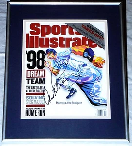 ALEX RODRIGUEZ HAND SIGNED AUTOGRAPHED FRAMED SPORTS ILLUSTRATED MAGAZINE! PROOF - Picture 1 of 3