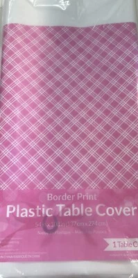 Heart my Horse Party Supplies Girls Birthday Plastic Table Cover 54" x 108" - Image 1 of 2