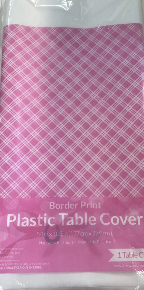 Heart my Horse Party Supplies Girls Birthday Plastic Table Cover 54" x 108" - Image 1 of 2