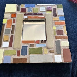 Cut Glass Malma Southwest Decor Square Vintage IKEA Mirror - Bild 1 von 4