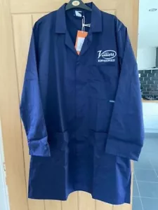 Villiers Engines Workshop Lab Coat, Navy, Large, BNWT - Picture 1 of 1