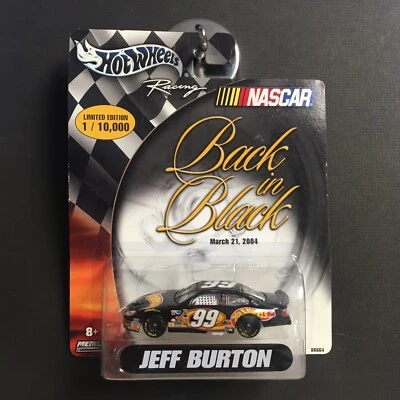 Hot Wheels Racing 1/10.000 NASCAR 99 JEFF BURTON trasero en negro 2004 Foto 1 de 4