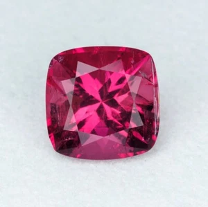 1,55 ct ECCELLENTE CALIBRATO 7mm TAGLIO CUSCINO NATURALE VIOLACEO ROSA RUBELLITE - Foto 1 di 1