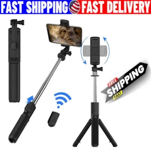 US Selfie Stick Tripod Remote Desktop Stand Phone Holder For i Phone Samsung LOT - Picture 1 of 19