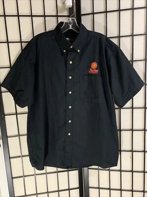MARKET STREET Grocery Short Sleve Shirt Uniform Work Employee Black Adult Medium - Image 1 of 4