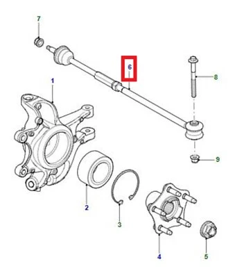 Jaguar XF, XK, XJ Rear Suspension Link - Stabilising - C2D51043 - Image 1 of 3