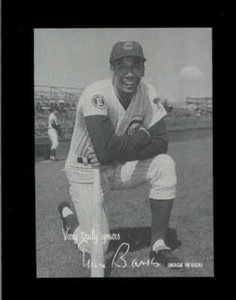 ERNIE BANKS 2003 DONRUSS LEAF #14 BLACK & WHITE PARALLEL #09/46 BD4842