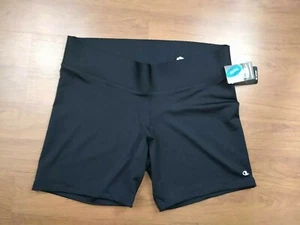 Champion Women's Activewear Shorts NWT 3XL Black Chafe Free Comfort - Picture 1 of 6