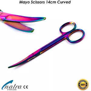 Forbici Mayo Curve 5,5"" Preparazione Forbici Medicina Chirurgia 14 cm - Foto 1 di 5