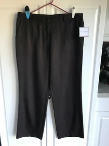 NUEVO Pantalones de vestir para mujer Sag Harbor talla 14 marrón o marrón 18WP  - Imagen 1 de 13