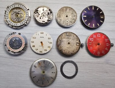 手表机芯 Poljot Raketa Zim Zarya Pobeda 苏联机械零件 — 第 1/4 张图片