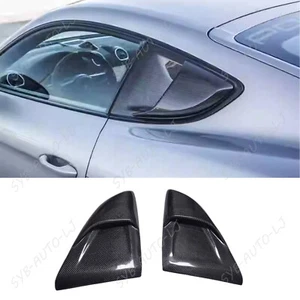 For Porsche 718 Cayman GT4RS style Real Carbon Rear Window Louver Side Vent Trim - Bild 1 von 9
