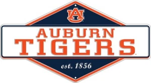 Auburn Tigers Diamond Panel Metal Sign 19" x 22" - Picture 1 of 1