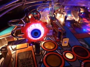 DEMOLITION MAN Pinball GORY EYEBALL & TRACK Light Combo Mod - Picture 1 of 6