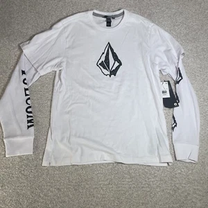 New Volcom Twofer Long Sleeve Youth Large 12y Graphic T-Shirt Skate Surf Snow - Picture 1 of 12