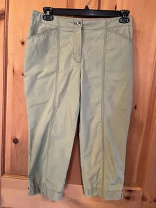 🌸Chico's Damen Caprihose grün mehrere Taschen 0,5, S - Bild 1 von 8