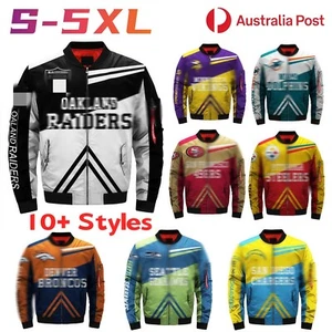 Mens Rugby Jersey Costume Weatshirts Jacket Sports Long Sleeve Zipper Outdoor - Picture 1 of 26