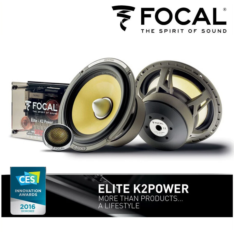 Focal ES165KX2E - ELITE K2 Power 6.5" 16.5cm 2-Way Component Speakers - Image 1 of 1