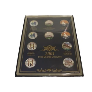Colorized State Quarters 2001 Year Set of 10 with Case - Picture 1 of 4
