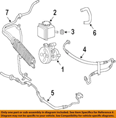 Used Power Steering Pump fits: 2001 Mercedes-benz Mercedes c-class 203 Type C240 - Image 1 of 2