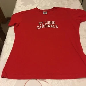 Nike St Louis Cardinals Ladies T Shirt Size Medium Red MLB - Picture 1 of 4