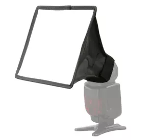 Blitz-Softbox Faltbare Kamera Diffusor Aufsteck Softbox für Blitz 17x15 cm - Bild 1 von 3