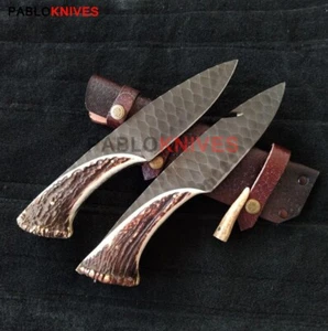 Premium crown Stag D2 Steel Hunting 2Pcs of Knives Best Christmas Gift For Dad - Picture 1 of 5