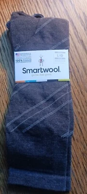 Smartwool Calcetines Grande L LG Barbero Polo Rayas Hombre Crew Lana Merino Negro Hombre Foto 1 de 3