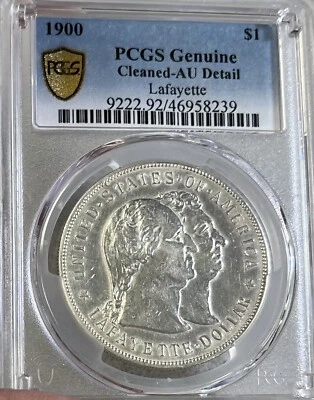 1900 PCGS AU Details! Lafayette Dollar - Image 1 of 4