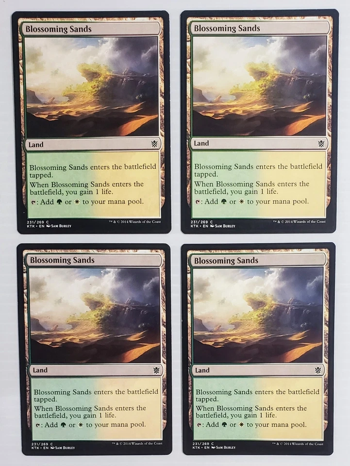 x4 Blossoming Sands Khans MTG 0268 LP Magic The Gathering  - Image 1 of 1