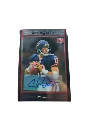 2007 Bowman Chrome Rookie Autographs Bears Football Card #BC64 Chris Leak   - Image 1 of 3