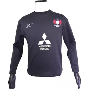 XBlades sweater mens XS P2P 20 black Gloucester Rugby Mitsubishi - Picture 1 of 16