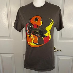 Charmander Mass Effect Grafik T-Shirt - lustiges und buntes Design - Bild 1 von 2