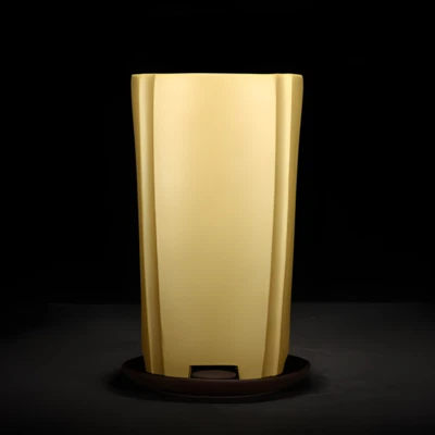 Maceta clásica china Yixing Zisha de 6,3 pulgadas, decoración de bonsái de orquídea hecha a mano Foto 1 de 4