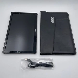 AOC 15.6' FHD IPS USB-Powered Portable Monitor Built-in Stand VESA I1659FWUX - Picture 1 of 3