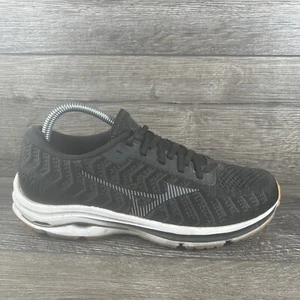 Mizuno Wave Rider 24 Sneakers Womens Size 9 Black Running Shoes Athletic Lace Up - Picture 1 of 23