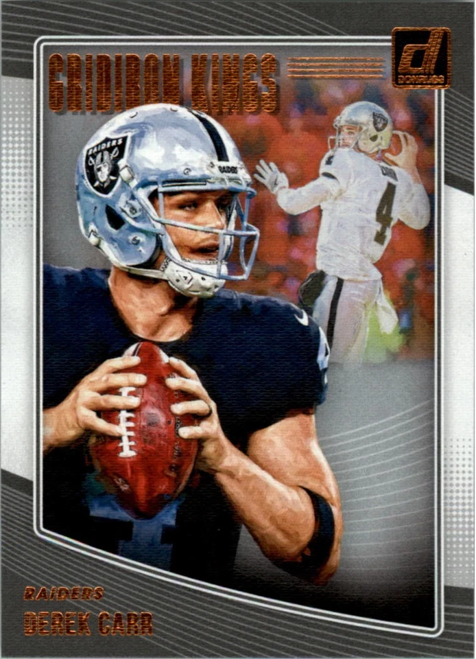 2018 Donruss Gridiron Kings #28 Derek Carr - FB - Image 1 of 2