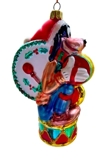 Vintage Large Blown Glass Goofy Christmas Ornament - Picture 1 of 5