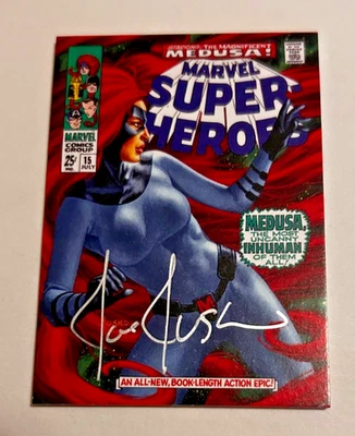 2016 Marvel Masterpieces What if? Autograph #11 Medusa 2/10 NM/M - Image 1 of 3
