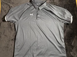Under Armour Heat Gear Black Men’s Polo Shirt Size 5XL NWT - Picture 1 of 10