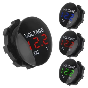 Voltmetro digitale LED multicolore per livelli batteria marina e automobilistica - Foto 1 di 20