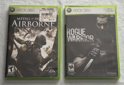 Medal Of Honor Airborne + Rogue Warrior Both For Xbox 360 - BOTH CIB + TESTED - Image 1 of 4