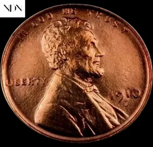 1910-S Lincoln Wheat Penny Cent - Gem BU Red - Picture 1 of 2