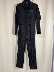 Propper CWU 27/P Flame Resistant Nomex YACL Flight Suit Black Coverall Men's xs - Picture 1 of 5