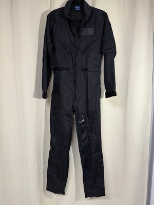 Propper CWU 27/P Flame Resistant Nomex YACL Flight Suit Black Coverall Men's xs  - Image 1 of 4