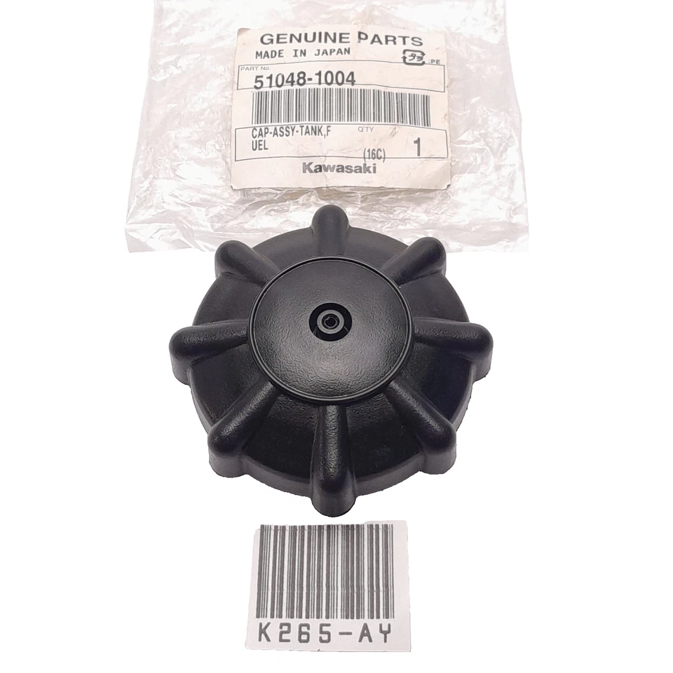Tapa del tanque de combustible Kawasaki KE125 KE175 KE100 KLR250 KM100 KD80 KX80 51048-1004 NUEVO EN STOCK Foto 1 de 4
