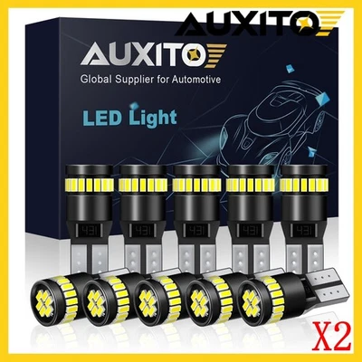 CANBUS Car T10 Bulb Error Led COB Free SMD Xenon White 501 W5w Side Light 2Set B - Image 1 of 4