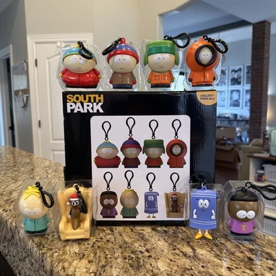 JUEGO COMPLETO DE 8 PERCHAS SOUTH PARK CARTMAN STAN KYLE BUTTERS KENNY HANKEY TOALLA+ Foto 1 de 4